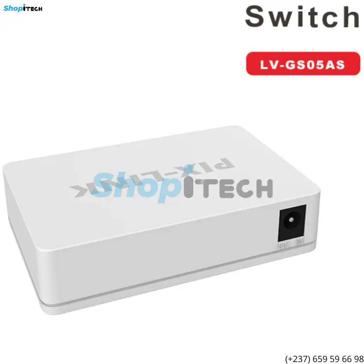 Switch Pix-link 5-ports Gigabit  LV-GS05S arriere.webp