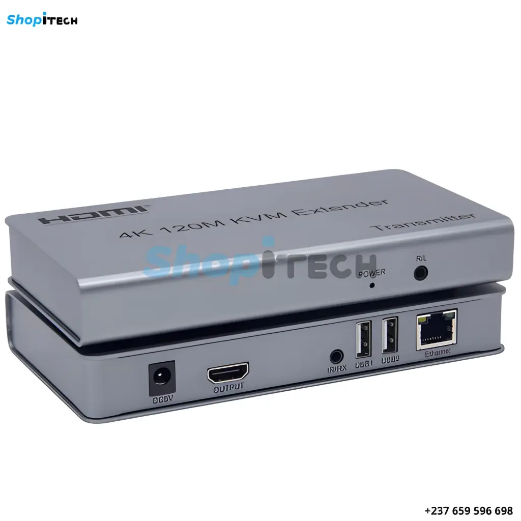 Swallow 4K 120M HDMI KVM Extender par RJ45 Ethernet Cat5e Cat6 Câble Convertisseur TX RX Support USB Souris Clavier Extension