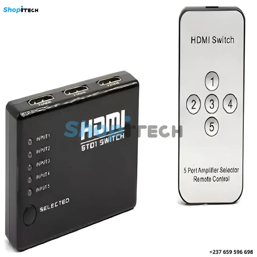 COMMUTATEUR(SWITCH) HDMI AVEC CONTRÔLE GÉNÉRIQUE(Télécommande) 4K