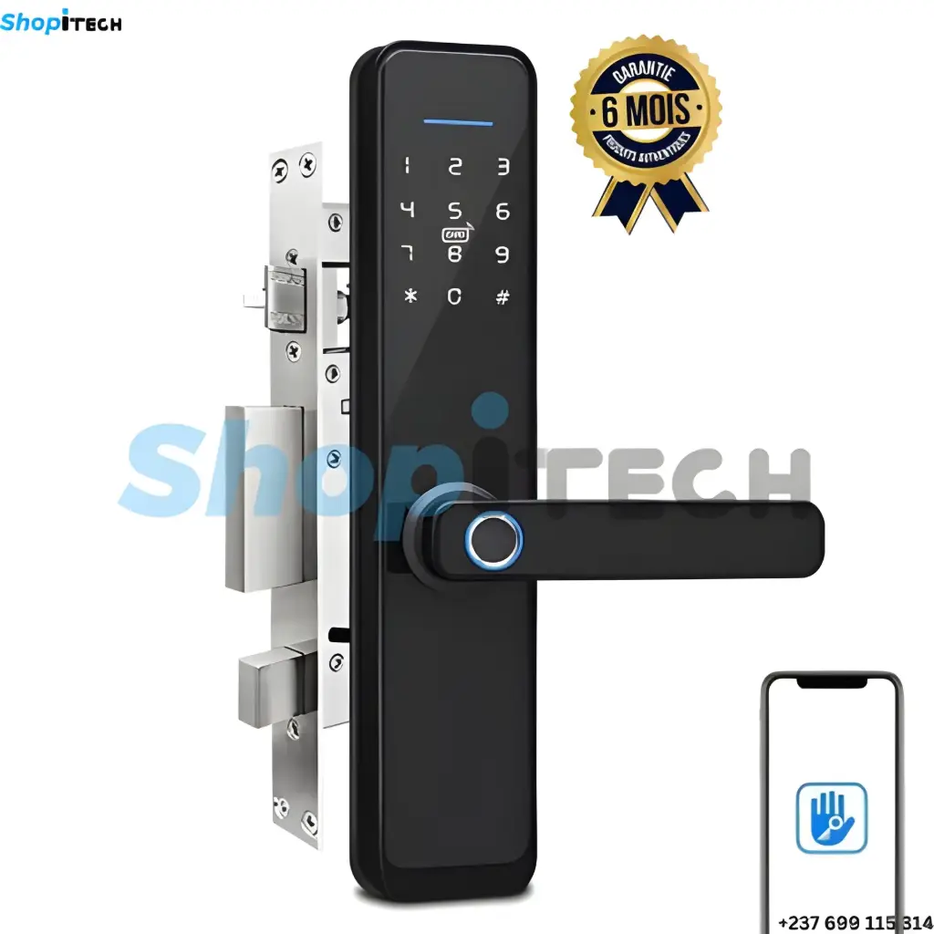 Serrure Smart Lock F18 Bluetooth Capteur d'empreinte digital/Bande magnétique 
