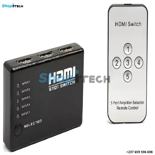 [COMMUTATEUR(SWITCH) HDMI AVEC CONTRÔLE GÉNÉRIQUE(Télécommande) 4K] COMMUTATEUR(SWITCH) HDMI AVEC CONTRÔLE GÉNÉRIQUE(Télécommande) 4K