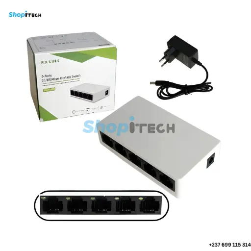 [Partagez ce produit Pix Link Switch 5 Ports 10/100 MBPS LV-SW05 - Blanc] Partagez ce produit Pix Link Switch 5 Ports 10/100 MBPS LV-SW05 - Blanc