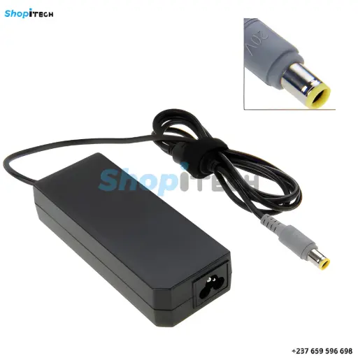 Chargeur d'alimentation laptop d'origine lenovo bout rond 20V 4,5A 