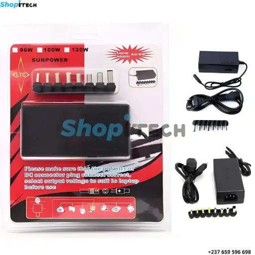 adaptateur universel 96W pack pour laptop